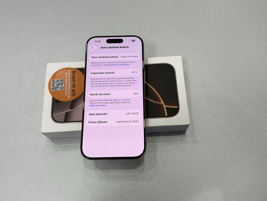 Iphone 16 Pro, 256 gb, Desert Titanium, la cutie