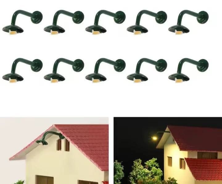 Felinare/Stâlpi de iluminat stradali machetă trenuleț electric HO