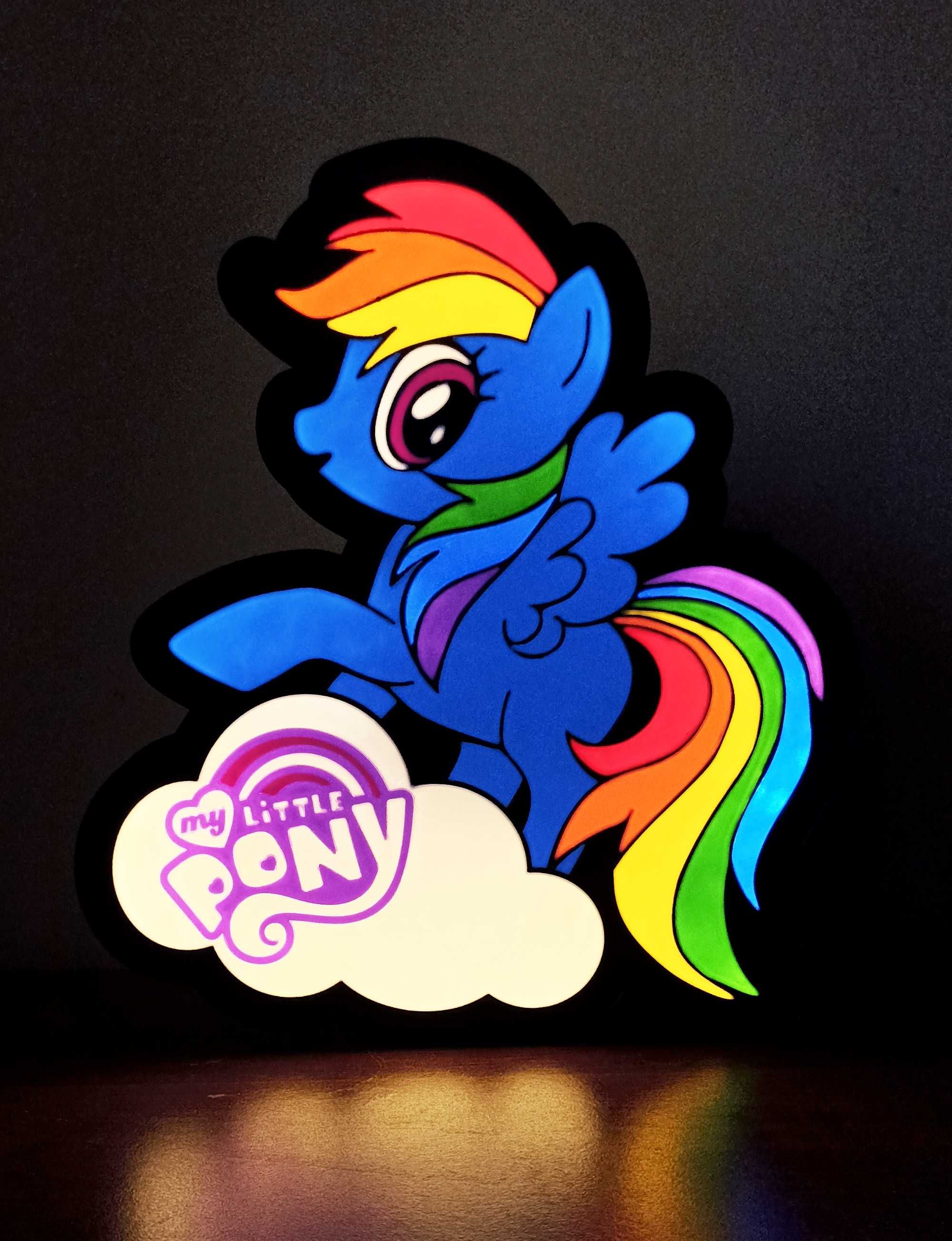 Детска нощна лампа с RainbowDash от My Little Pony!