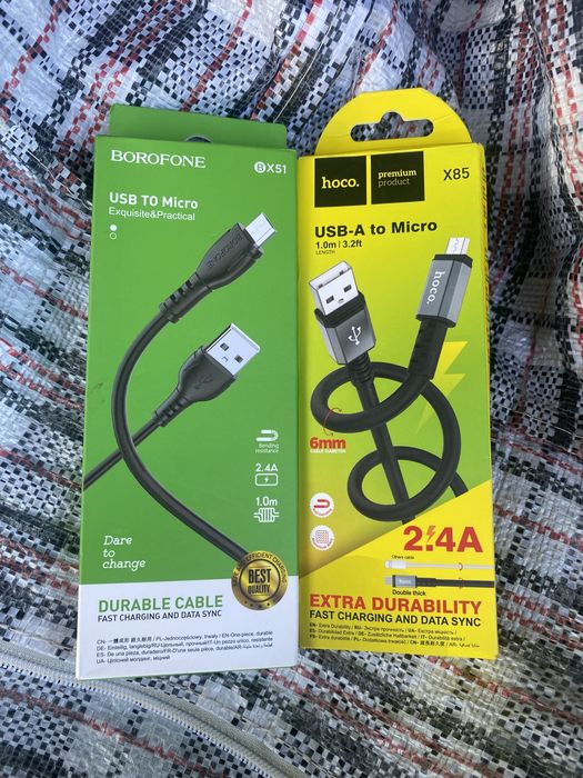 Зарядное устройство micro USB стандартный разъём, разные виды