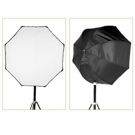 Kit lampa foto cu 4 socluri E27 si softbox octogonal 70cm, fotografie