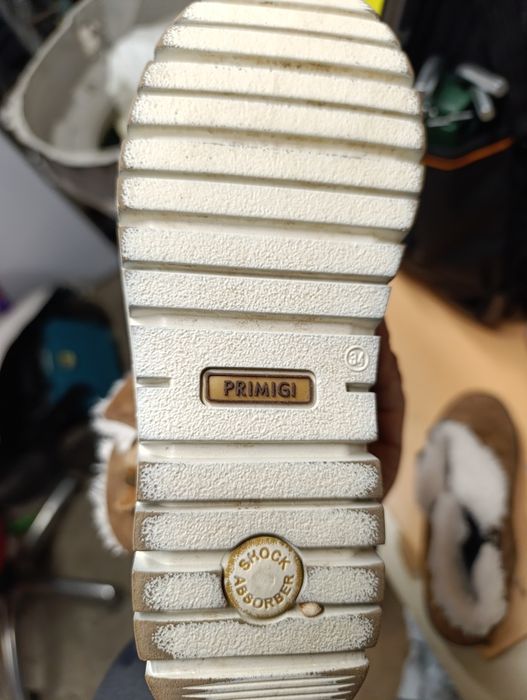 Детски боти от естествена кожа -велур