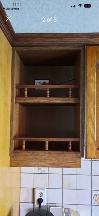 Права кухня -дъбов масив