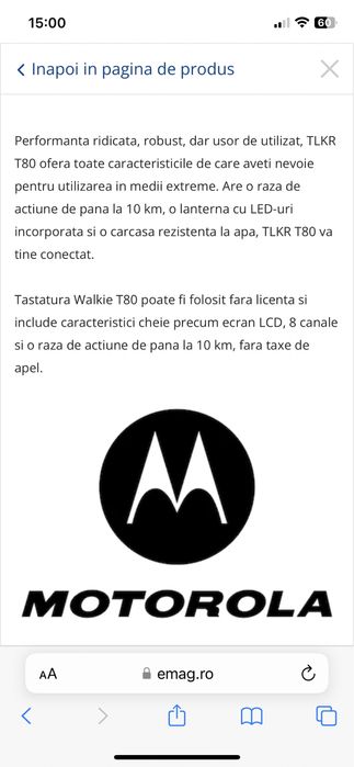 Set 4 stații Motorola