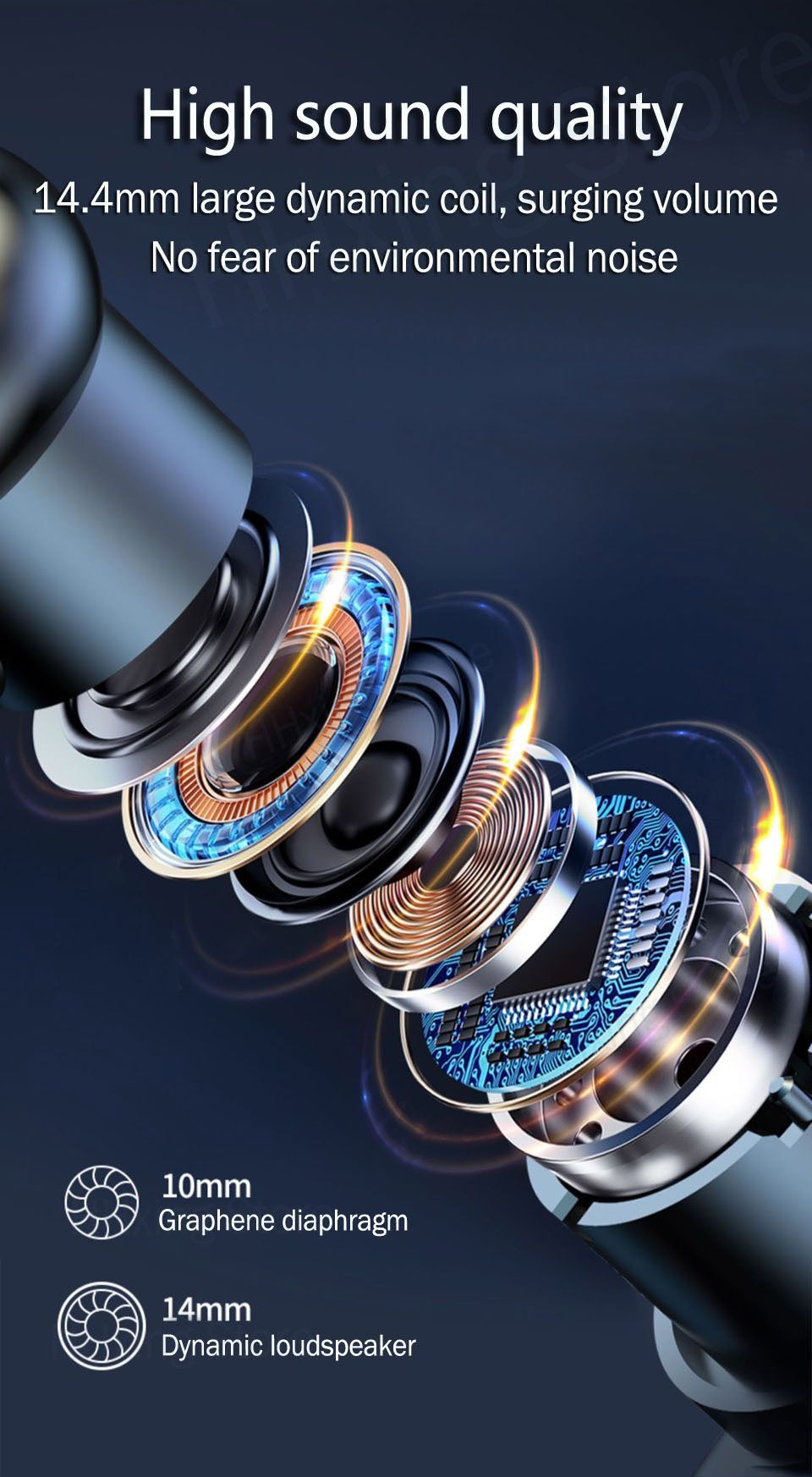 Безжични Bluetooth слушалки с микрофон