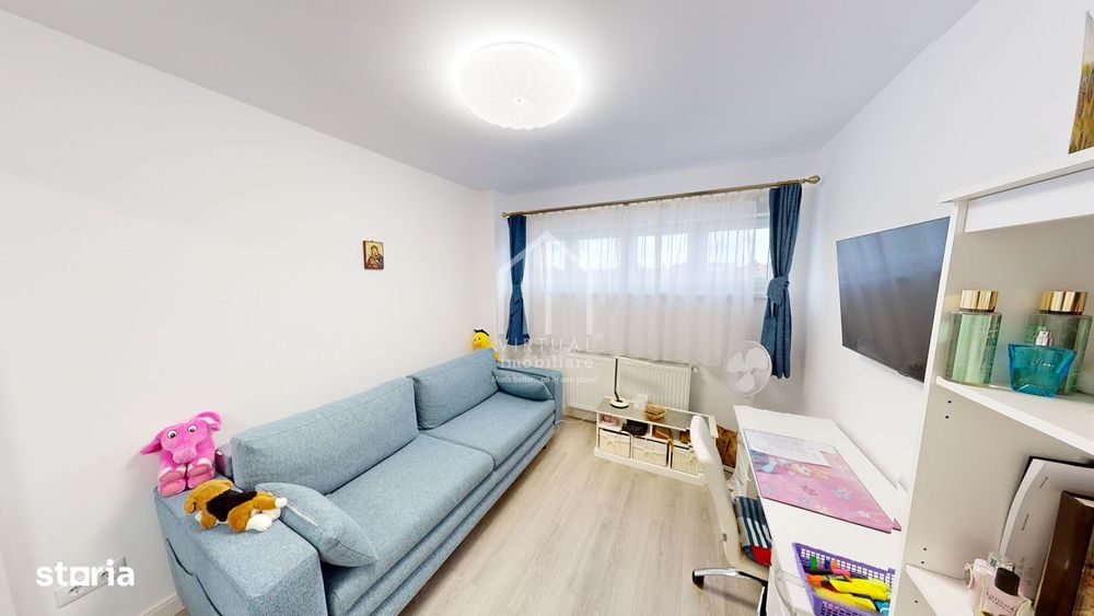 Apartament 3 camere, etaj 1,mobilat,utilat -Cartier Kogalniceanu