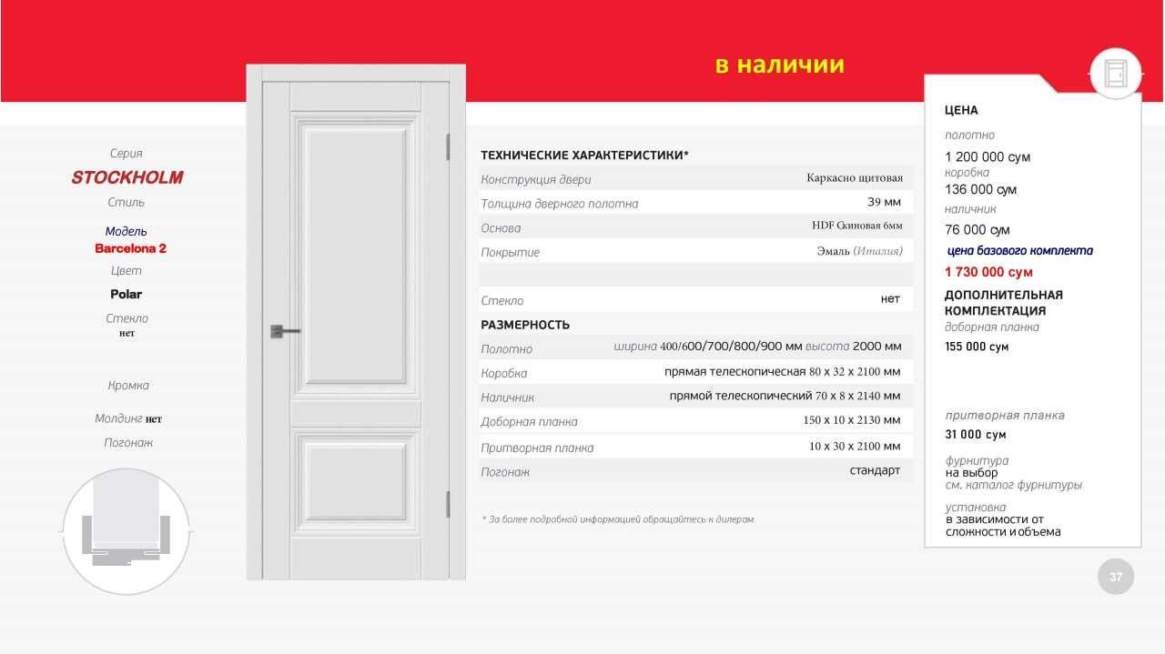 Межкомнатные двери. (Производство Россия)
