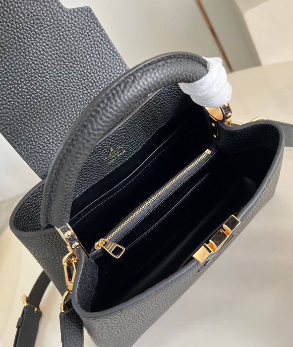 Geanta Louis Vuitton Capucines 27cm negru, Premium
