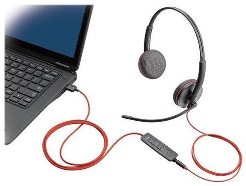 Casti Plantronics Blackwire C3225 USB-A Jack 3.5mm Binaural noi Nou