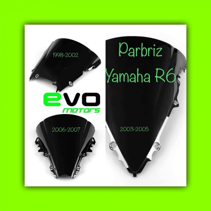 Parbriz Double Bubble Fumuriu Yamaha YZF R6 1998-2002 PB013 1999 2000