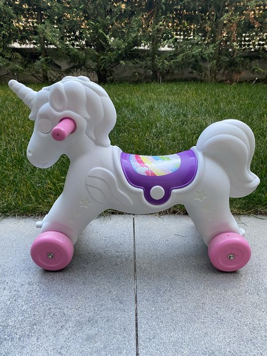 Unicorn balansoar cu roti, 2 in 1 pt. copii 2-4 ani Ride On