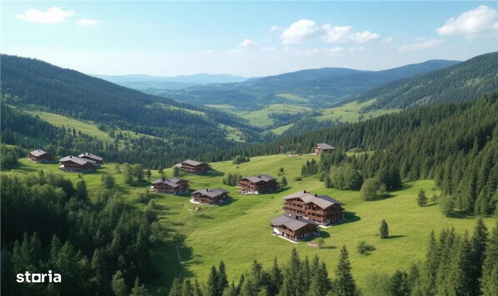 Teren intravilan , Ibanesti , Potrivit pentru Cabane A- frame