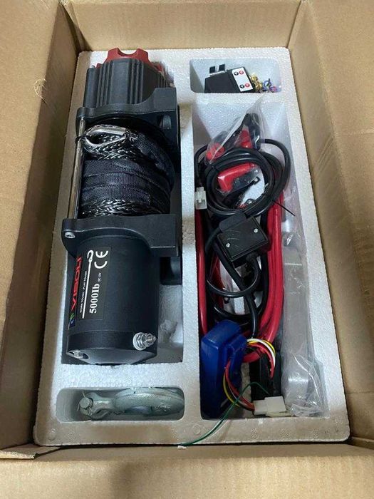 Troliu atv Visoli 5000lbs/2270kg cu cablu sintetic