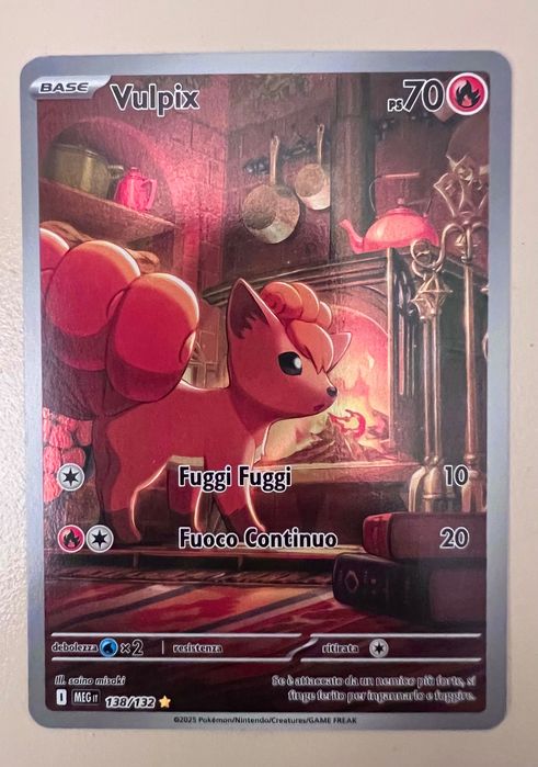 Pokemon Vulpix 138/132 Full Art Mega Evolution