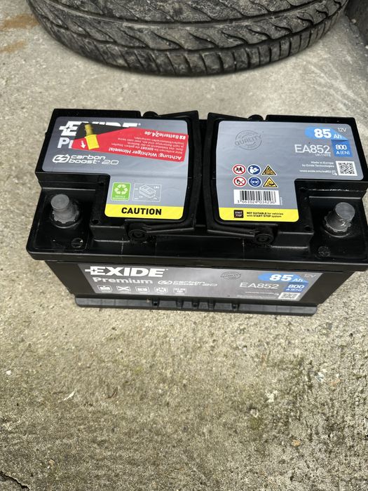 Vând baterie EXIDE Premium 85 Ah  800 A În stare perfectă Nouă