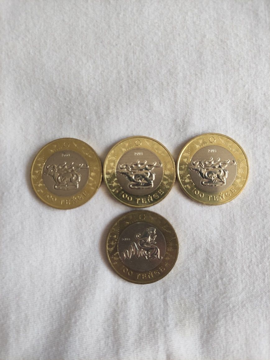 Коллекционные монетки 100 тенге