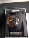 Ceas Seiko Men's Automatic 5 Sports Black Nylon Strap Watch 39 mm