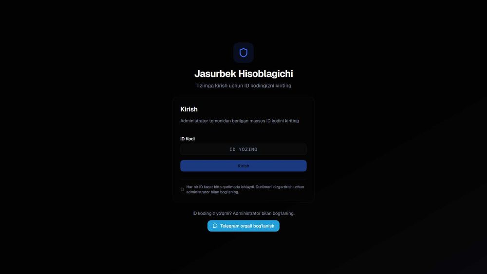 PVZ uchun AI asosidagi to‘liq hisob-kitob va nazorat tizimi