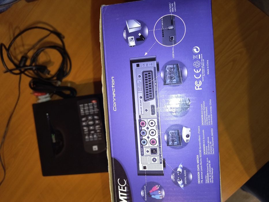 Player multimedia Movie Cube cu HDD de 1 TB sata III EMTECH K-230