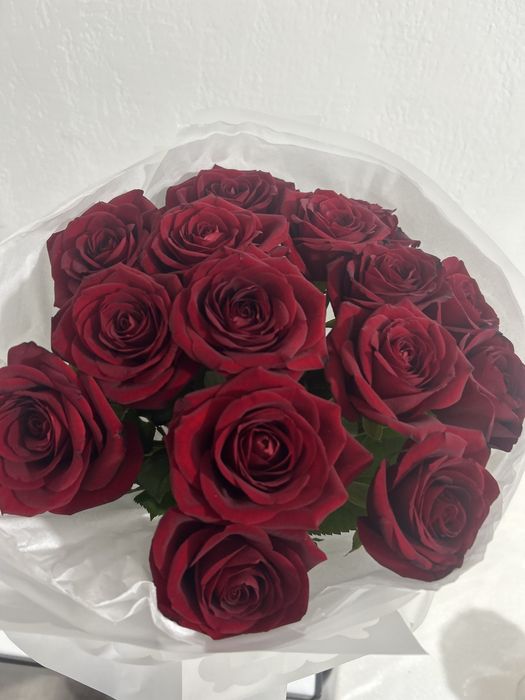 цветы 15 штук  роза