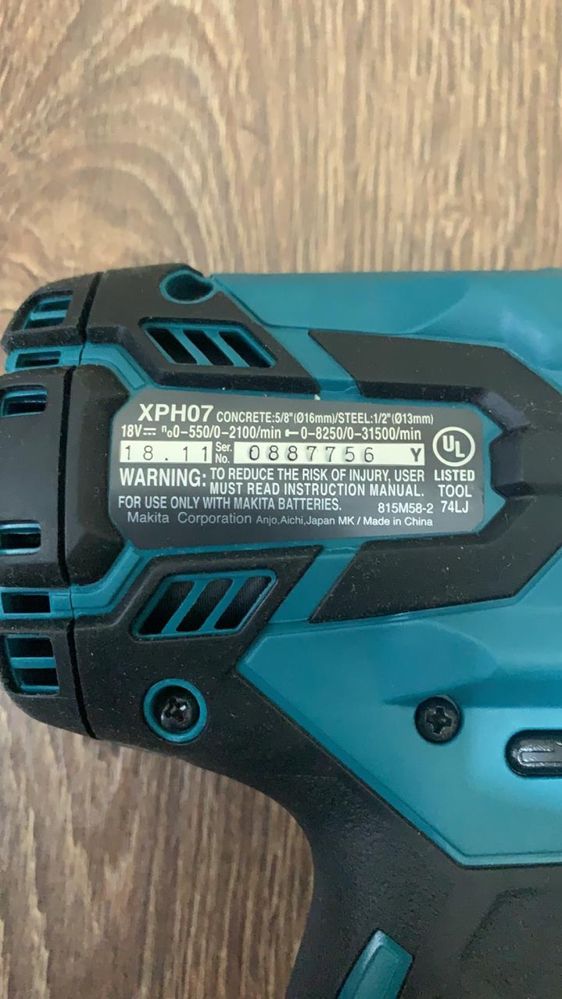 Makita XPH07 (DHP481RTE) для рыбалки и тяжелой работы