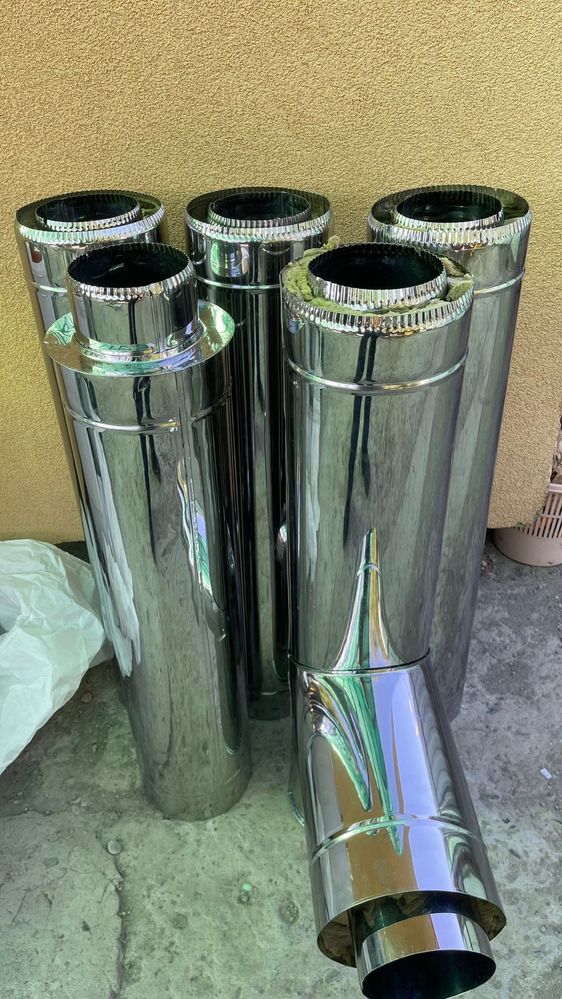 Cos de fum de inox la comnda horn