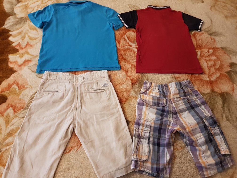 Lot haine băieți,6-8 ani,ieftine,vară:tricouri,pantaloni 3 sferturi