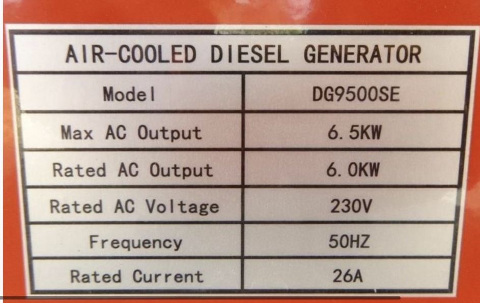 Generatoare noi  Diesel Bauer 6,5/8,8 kw
