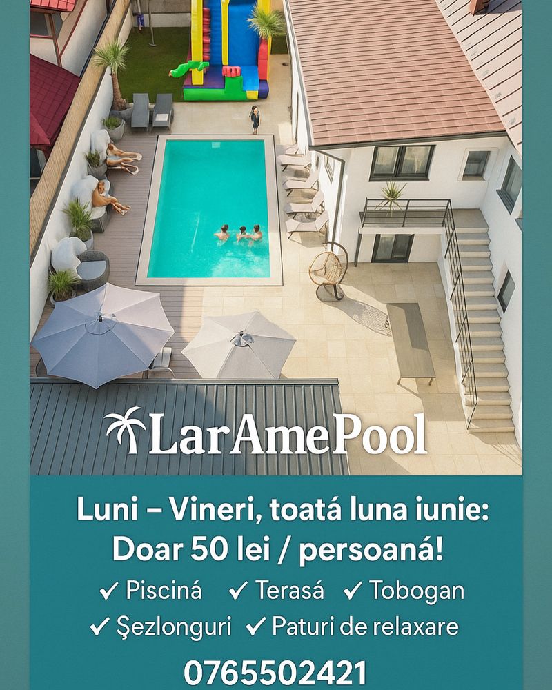 Locatie de zi - evenimente private - piscină încălzită!