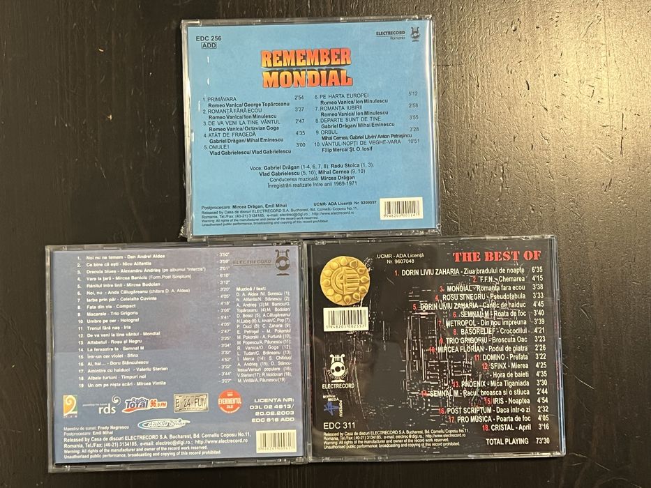 Vand CD (Timpuri Noi, Cargo, Phoenix, Celelalte Cuvinte, Vama veche