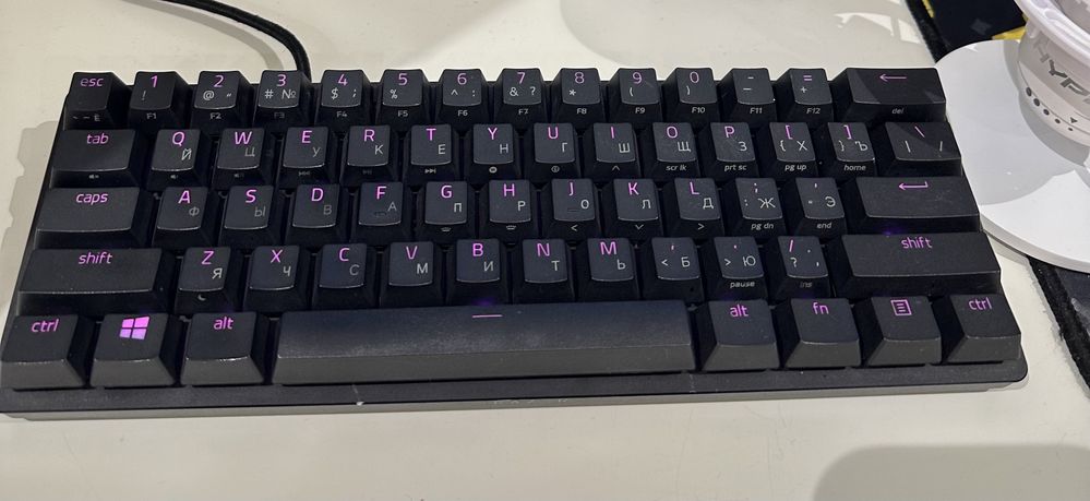 СРОЧНО клавиатура razer huntsman mini purple switche