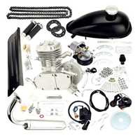 Kit complet motor bicicletă 80cc, 2 timpi, instalare simplă, moto/velo