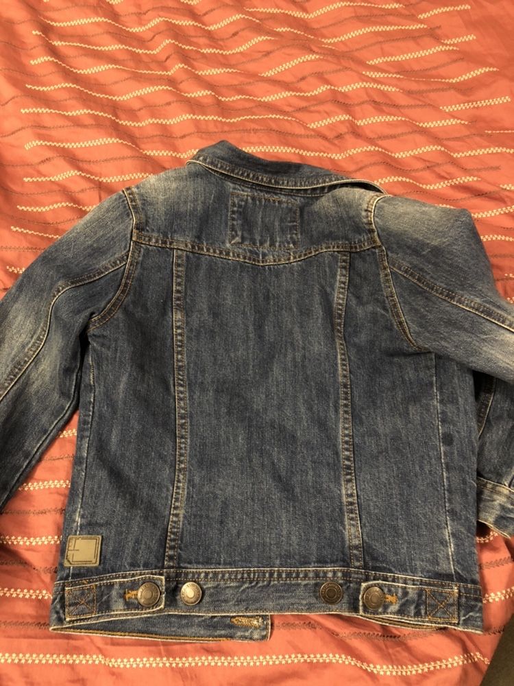 2 Geci copii jeans / piele 6-7 ani , Zara&Terranova