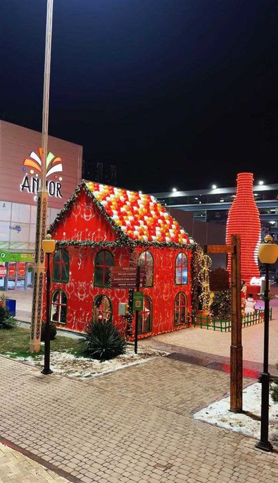 Новогодняя декорация офисов и.т.\Yangi yil dekoratsiyasi ofislar uchun