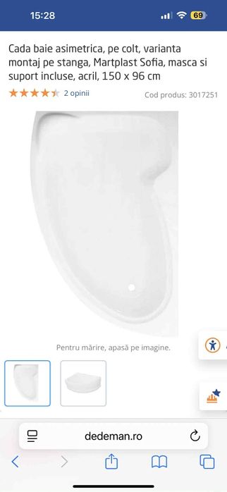 Cada baie asimetrica