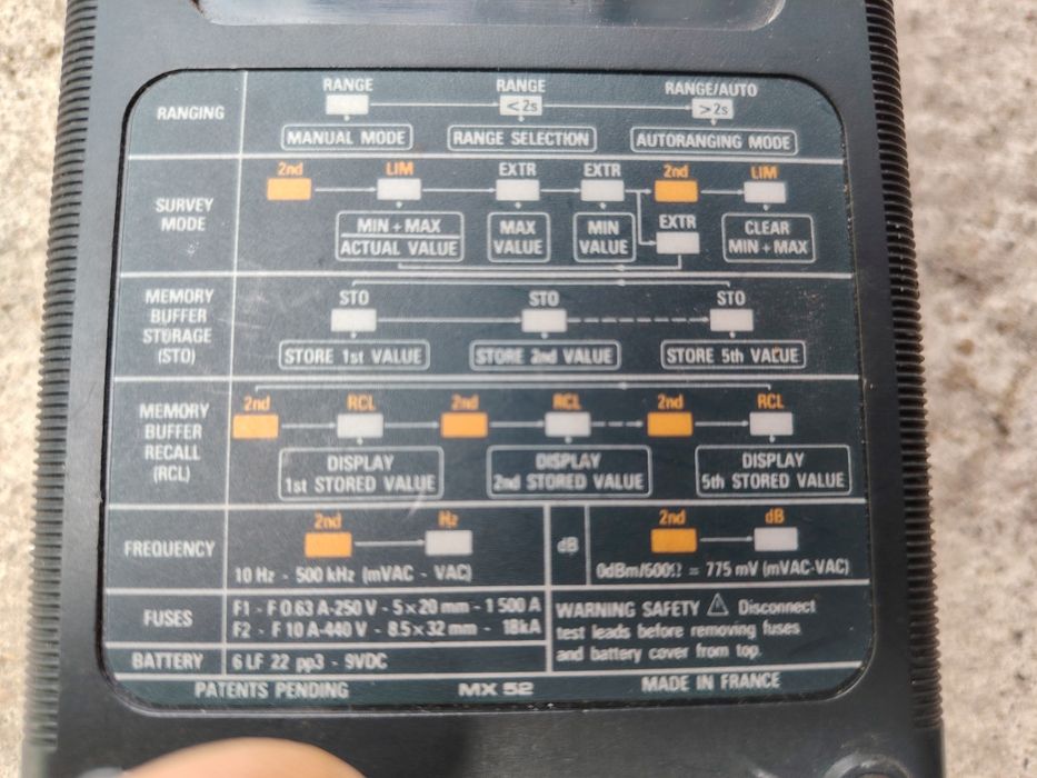 Aparat de măsură multimetru ITT MX 52