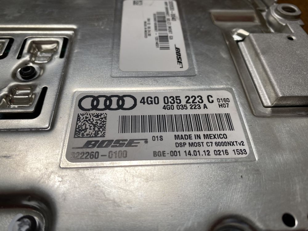 Amplificator / Statie audio BOSE Audi A6 A7 A8 : 4G0035223C