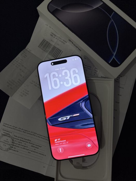 iPhone 16 Pro Max - Factura achizitie / Garantie