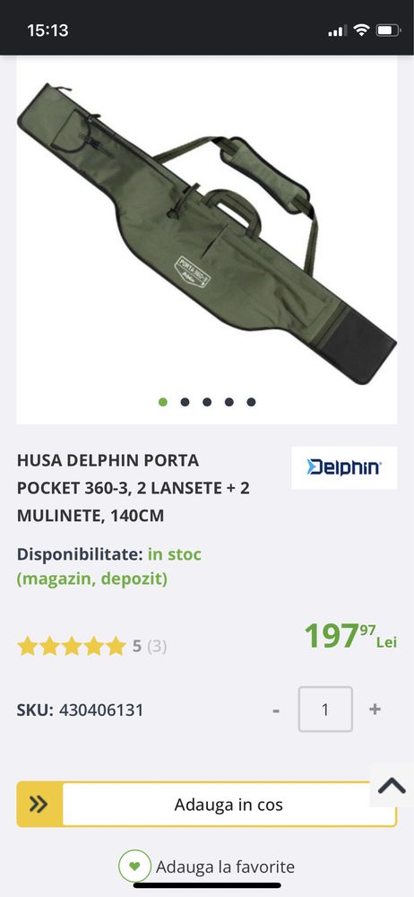 Husa lansete DELPHIN PORTA POCKET 360-3