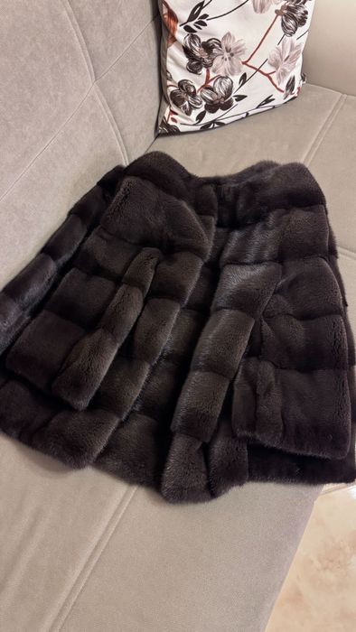 #92 Късо палто от норка.Визон.Яке от норка.Естествена кожа с косъм.