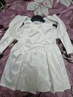 Детска официална бяла рокля