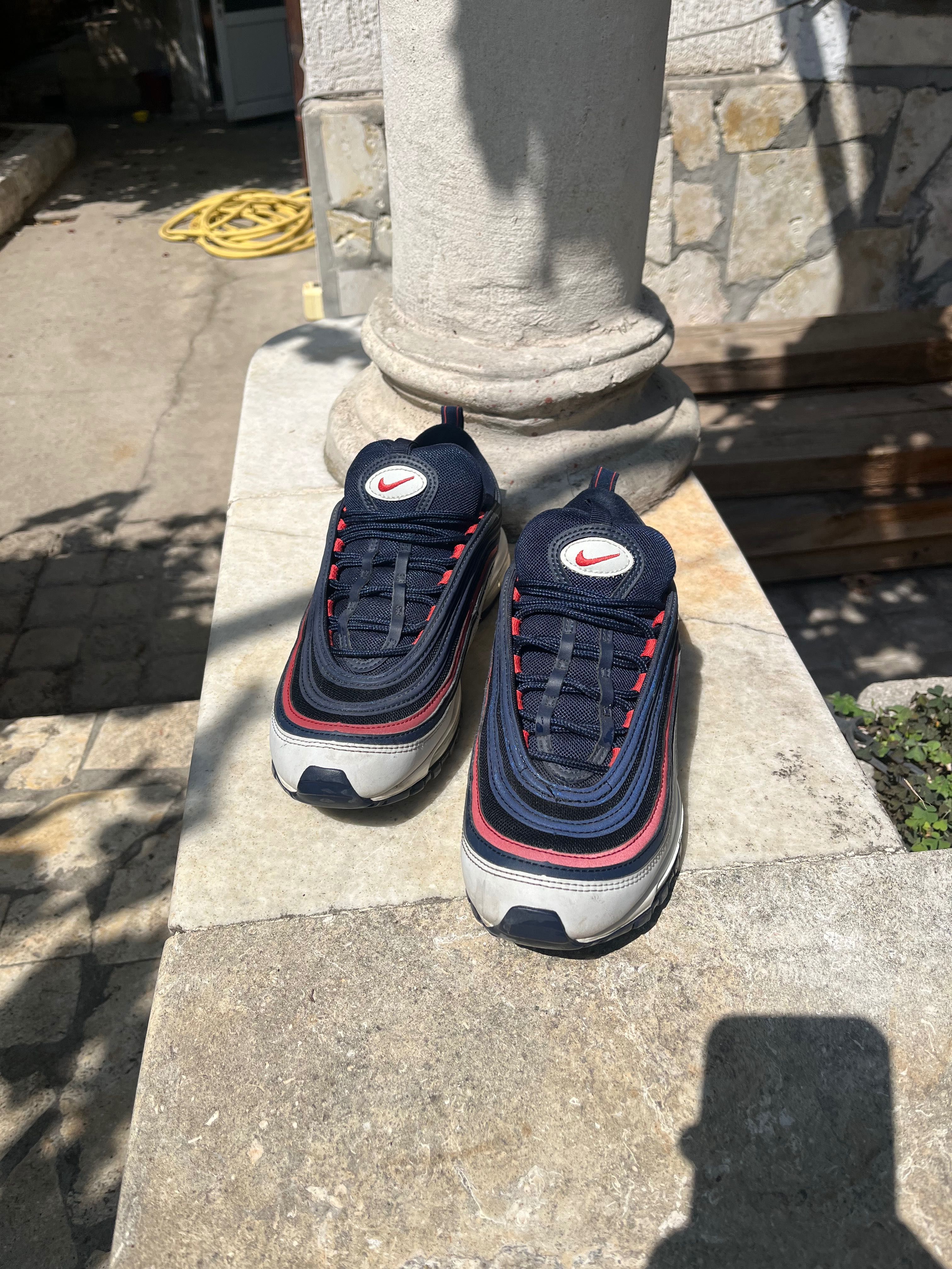 nike 97 blue and white and red