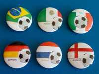 Големи Значки Футбол Германия Холандия Бразилия