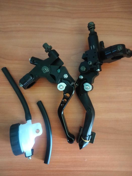 Ръчки, спирачка за мотор с казанче