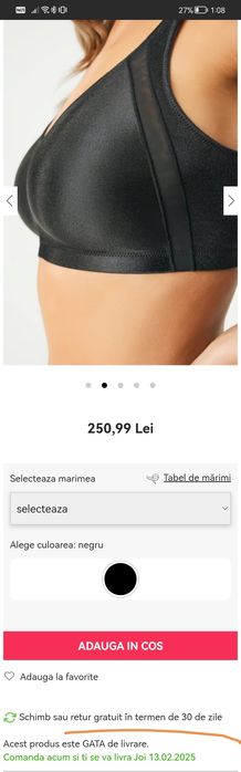 Sutien crem cu efect de miscare Naturana marimea 90 C