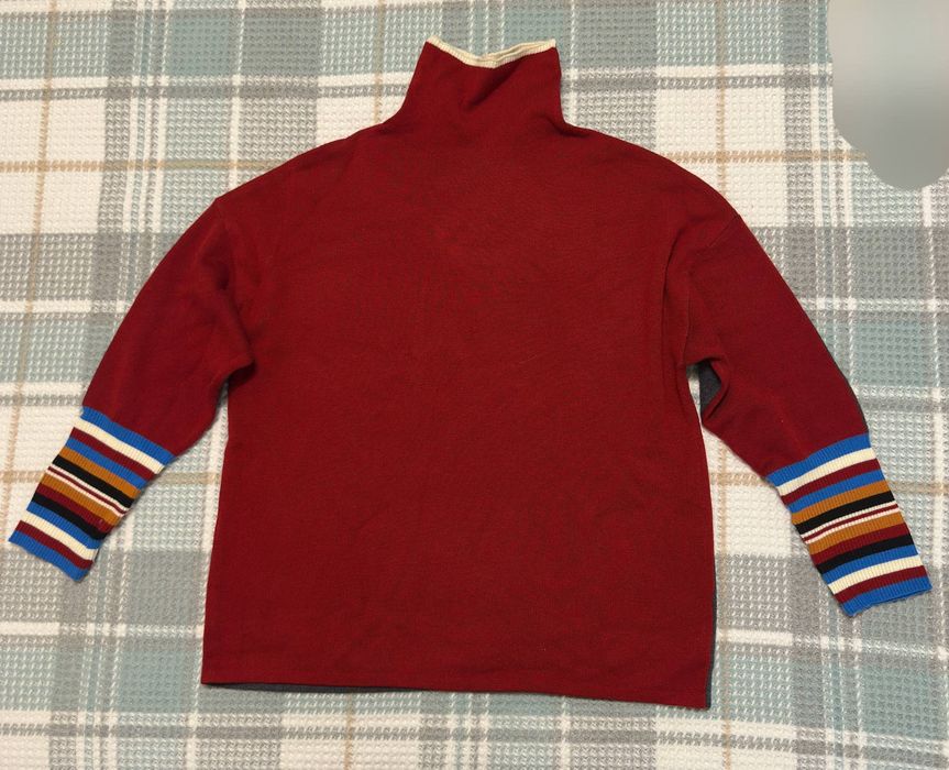 Шерстяной свитер двухсторонний