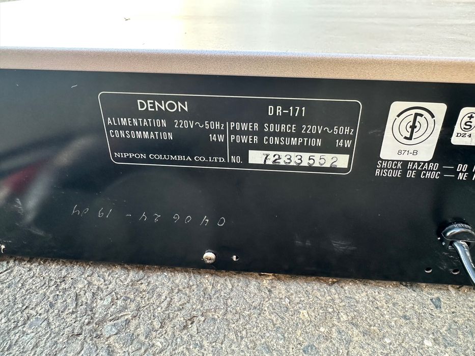 Denon DR-171 Deck Vintage casetofon