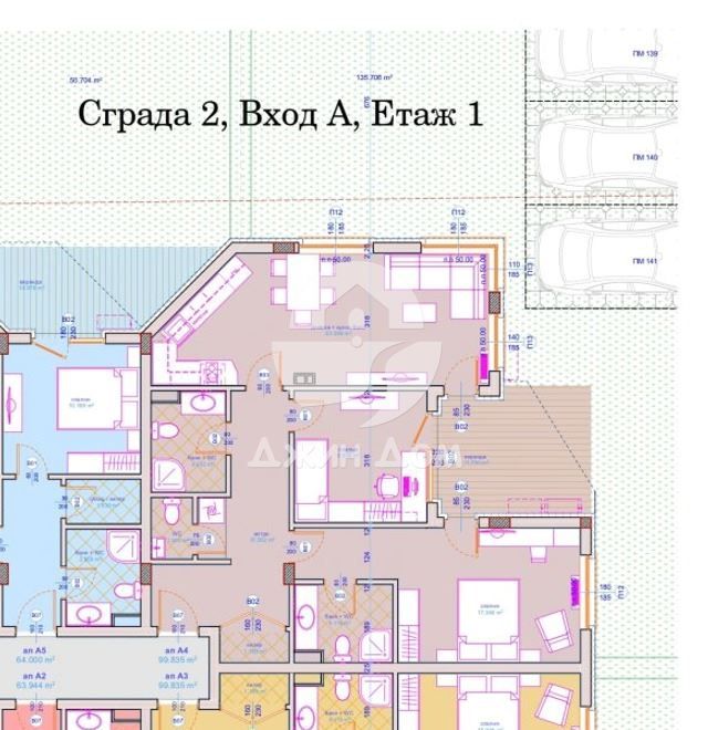 Тристаен апартамент с ДВОР и ТРИ паркоместа в к-с Скарабей Еволюшън 2