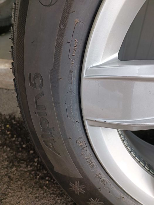 Нови ОРИГИНАЛНИ джанти 17 цола 5 112 за VW + Зимни гуми Michelin