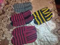 Вязаные носки из чистой шерсти для всей семьи мужские, женские и детск